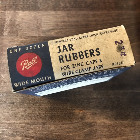 Ball Other Vintage Empty Ball Box Jar Rubbers For Zinc Caps Wire